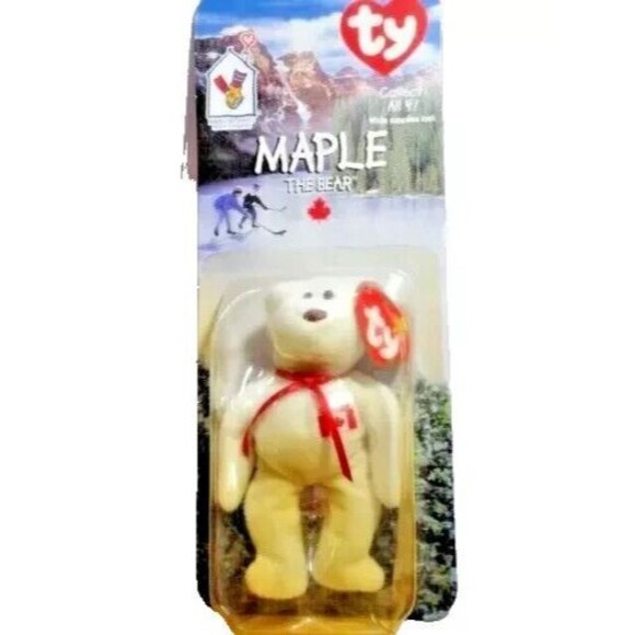 Maple the Bear Ty Beanie Baby Vintage 1999 McDonalds Collection Plush Toy Gift - Picture 1 of 3